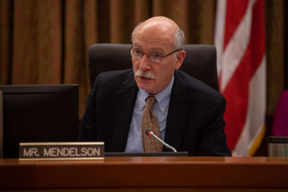 PHOTO: Chairman Phil Mendelson during a city council meeting in Washington, Feb. 7, 2023.