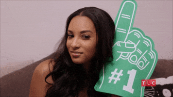 Number One Foam Finger GIF by TLC Number One Foam Finger GIF by TLC
